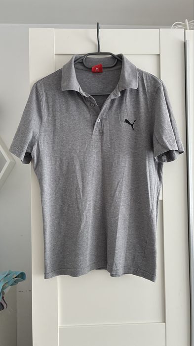 Szara koszulka polo puma S/36