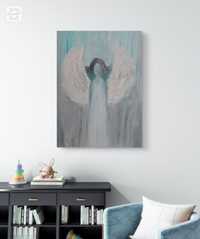 Obraz anioł ręcznie malowany 30x40cm