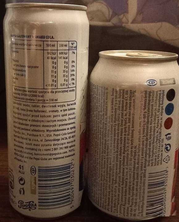Michael Jackson, Pepsi, puszki dwie, 330 ml, pełne, całe 2019