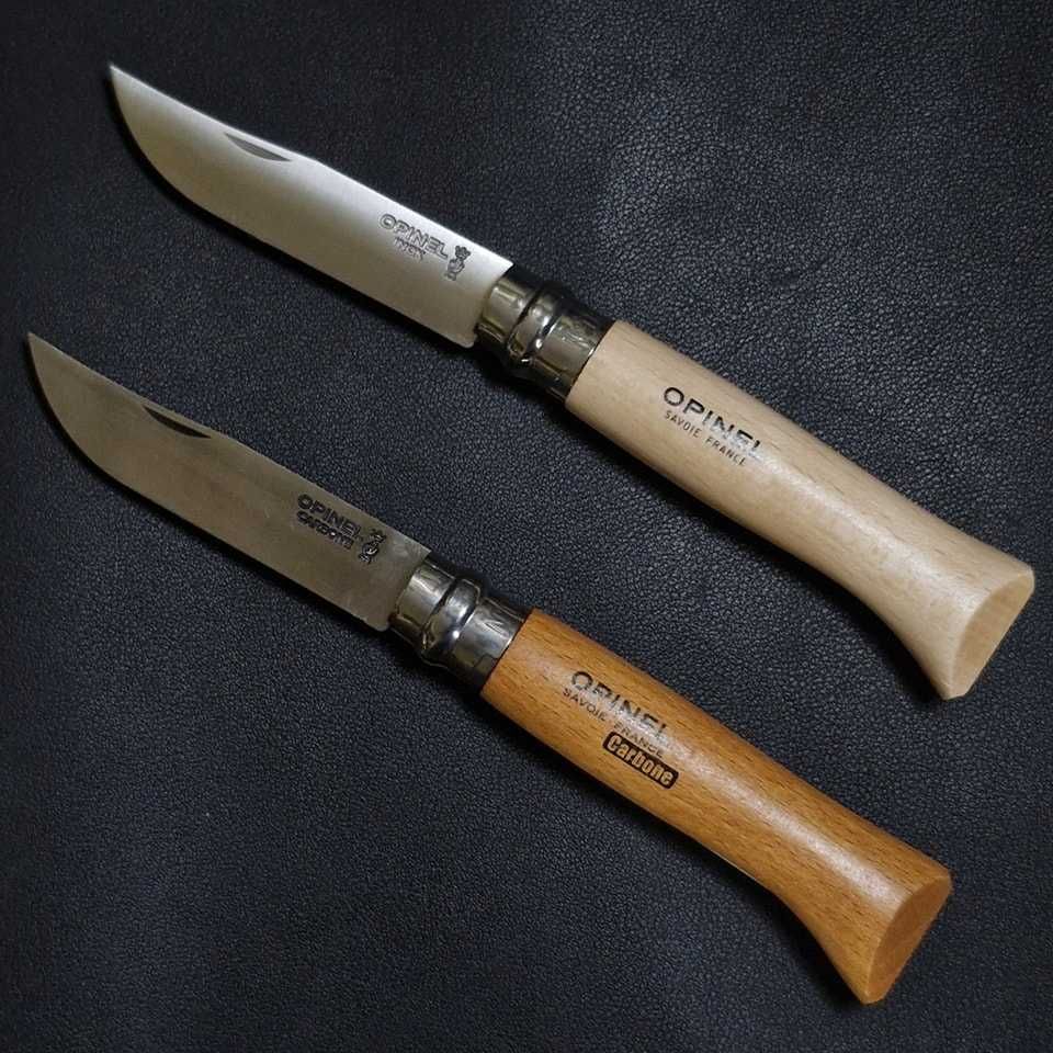 Opinel №8 Carbon Нож туристический вуглецева сталь ніж углеродка