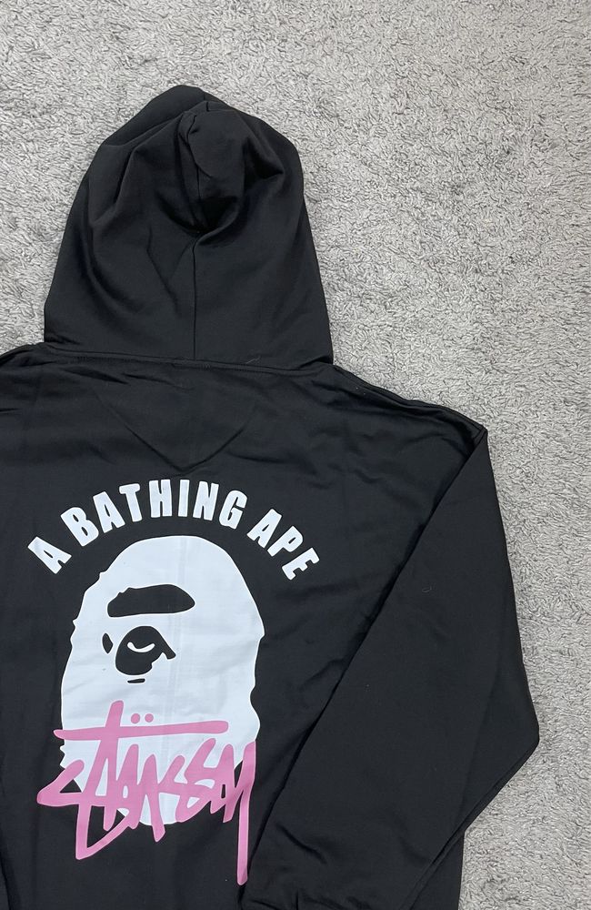 Кофта Stussy&Bape | ZipHoodie Stussy | Зіпка Бейп | Стусі
