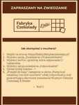 Bilet e-voucher do fabryki czekolady