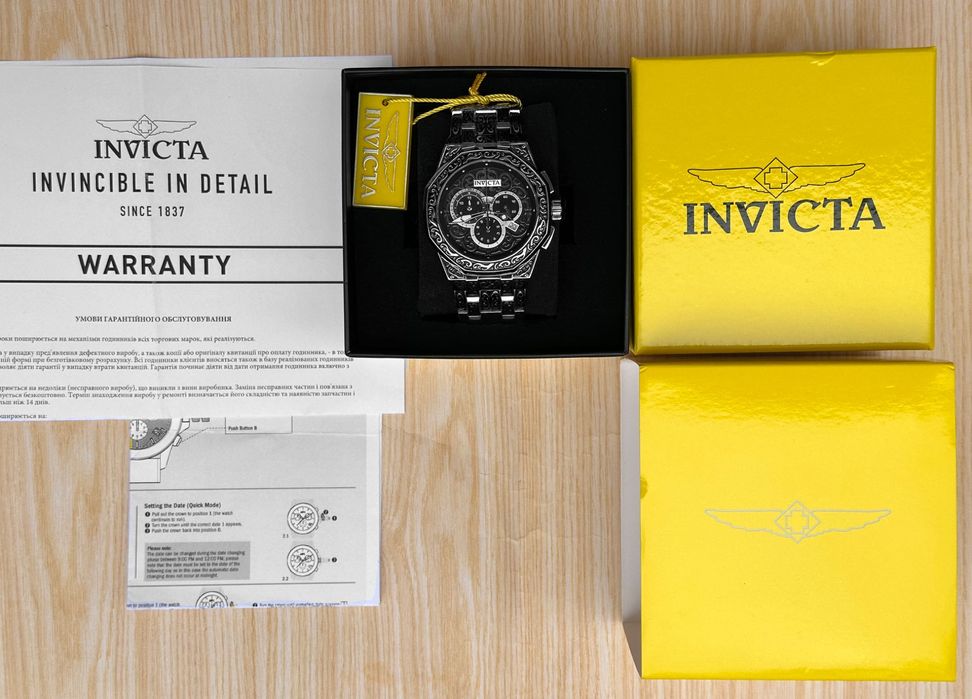 Годинник Invicta 44783 EXCALIBUR Swiss Ronda 5050.E 47 mm. 100 МТ.