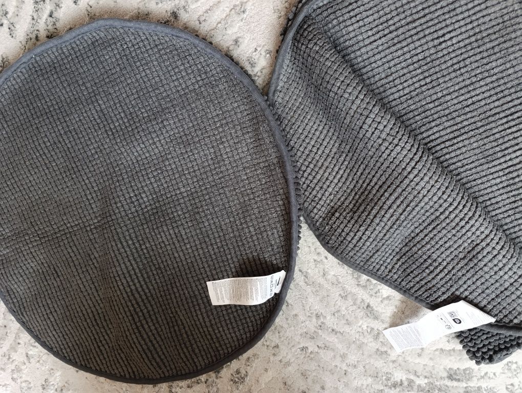 Komplet dywaników łazienkowych okrągłe 60 cm