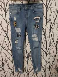 Spodnie męskie skinny fit punk rozmiar 31