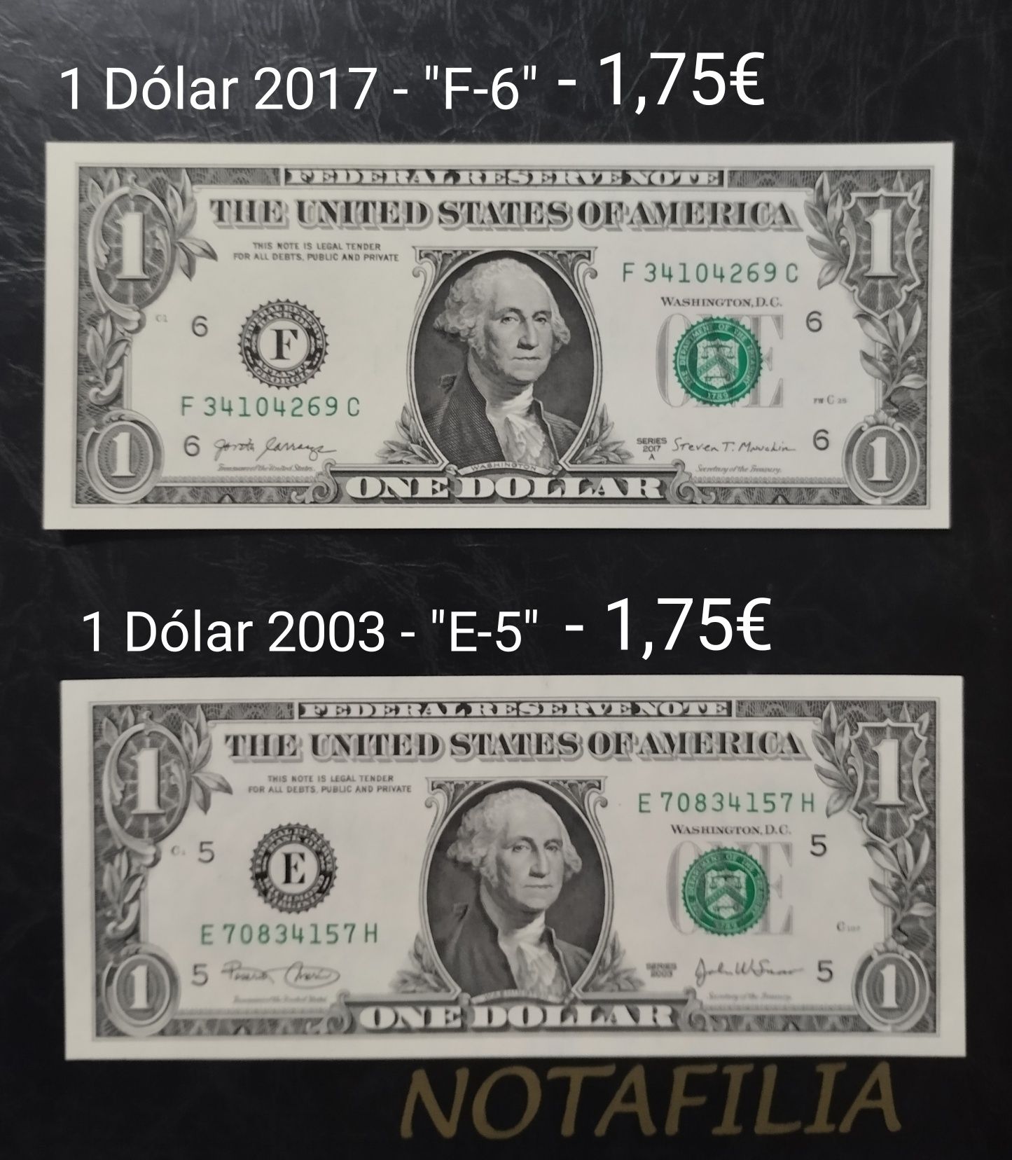 Notas dos E.U.A e Brasil