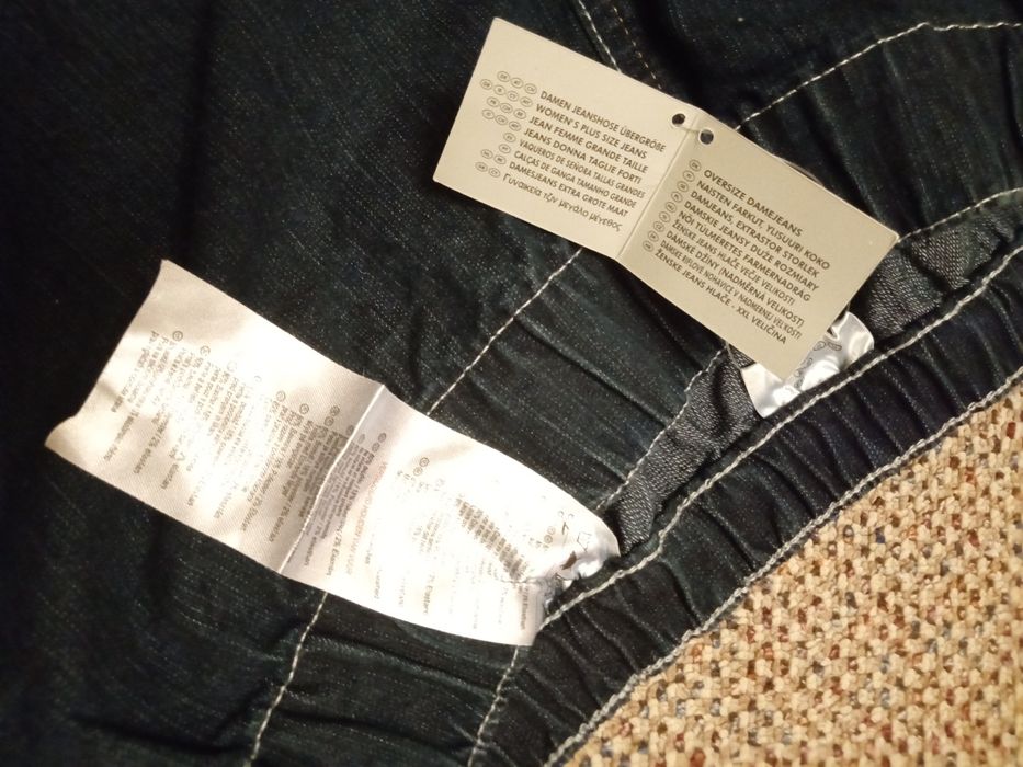 Jeansy nowe z metką 46 ciemny granat Lidl