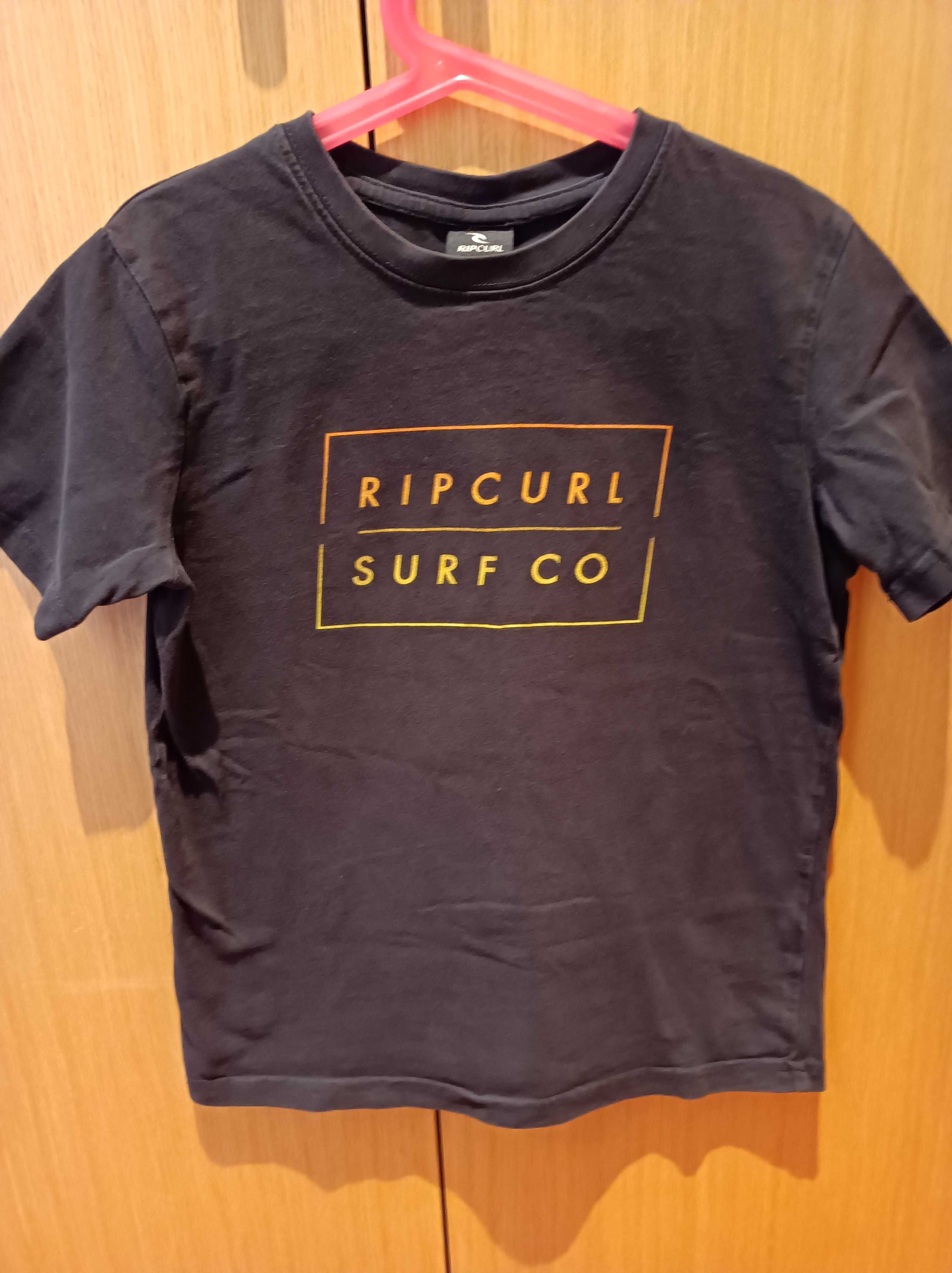 Conjunto calções e 3 tshirts 8-9anos  RipCurl, Quiksilver, Everlast