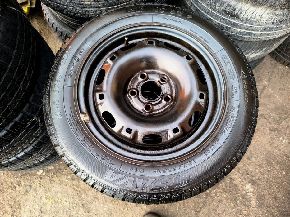 5x100 Felgi Stalowe Stal 14 Koła Zimowe Zima SKODA FABIA PRAKTIK ROOMSTER RAPID SEAT IBIZA CORDOBA TOLEDO IV 4 VW FOX POLO Legnica ALU-RAD 165/70 5mm