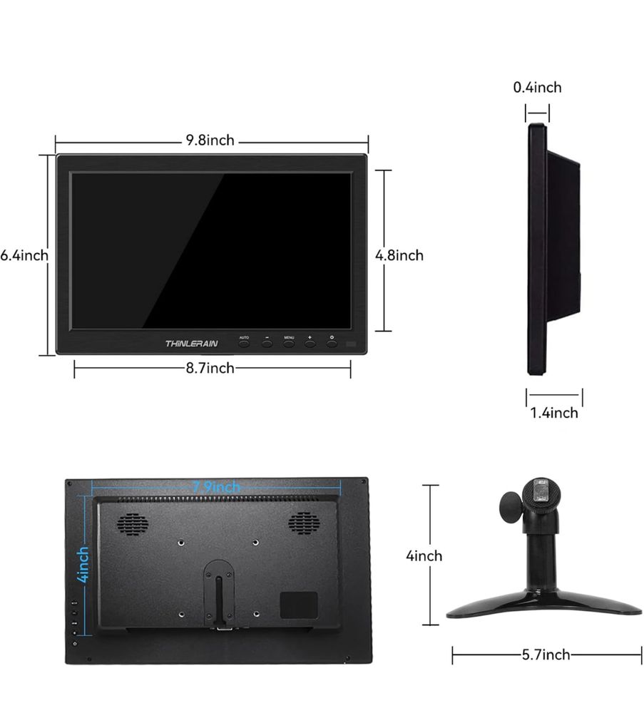 Monitor portátil 10” (NOVO)