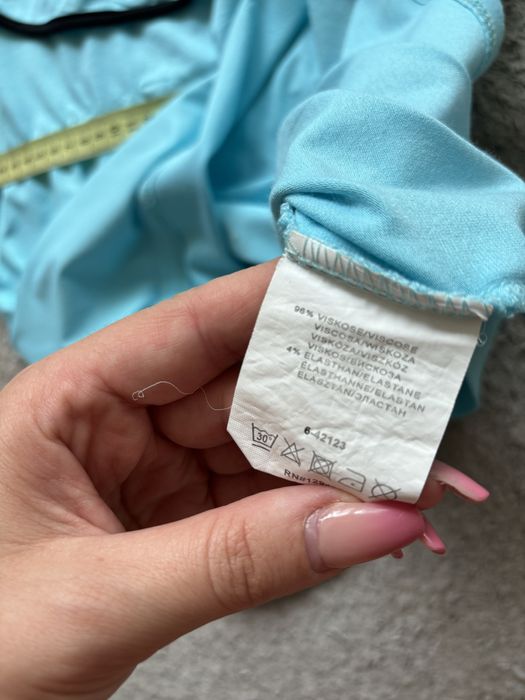 Turkusowa bluzka na jedno ramię bonprix xs/s x