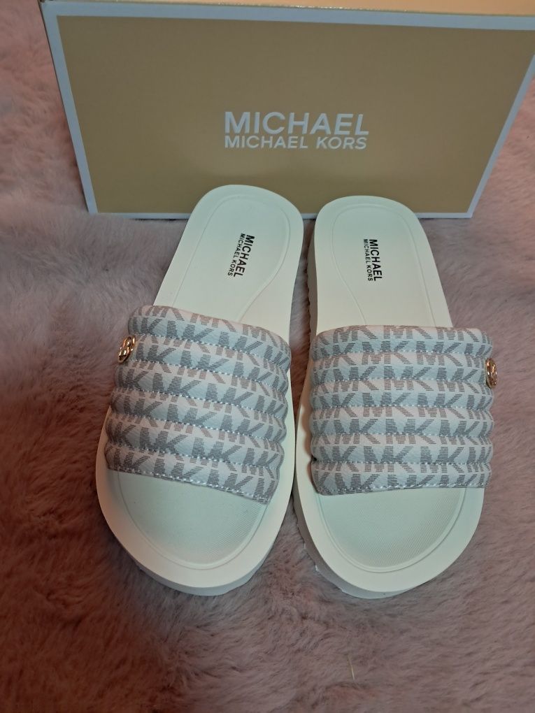 Michael Kors klapki logowane super miękkie wygodne teagan r 35/36 23 c