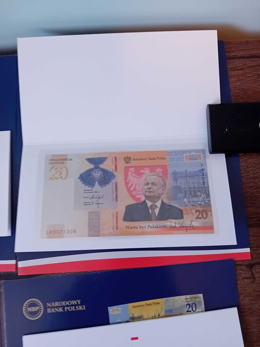 20 zł banknot Lech Kaczyński "Warto być Polakiem", sztuk 5