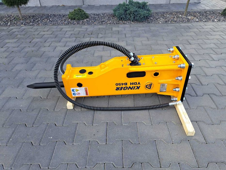 Młot hydrauliczny wyburzeniowy KINGER HB450 170kg do koparki GW 2 lata
