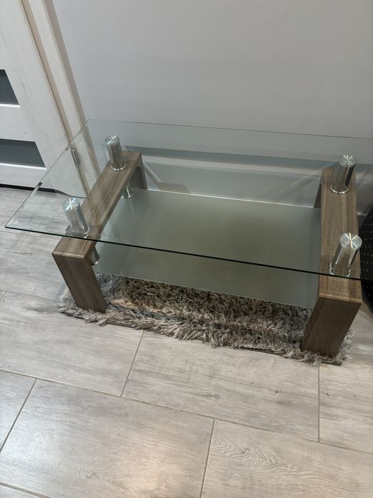 Stol Stolik kawowy szklany  dl 110 szer 60 wys 45