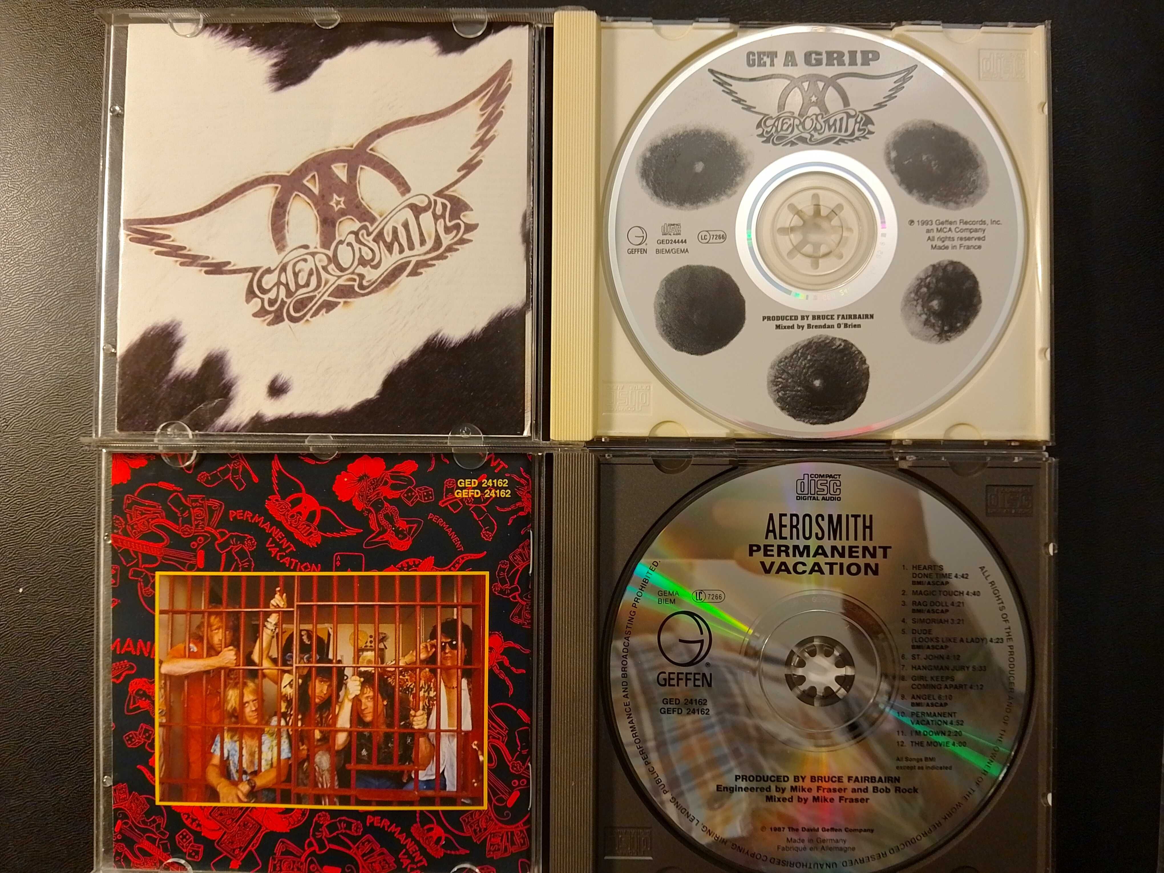 3 фирменных CD Aerosmith | Nine Live | Get A Grip | Permanent Vacation