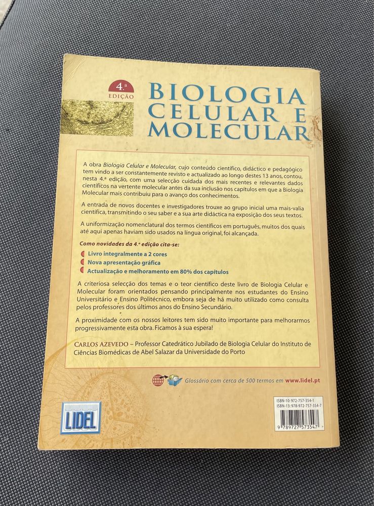 Biologia Celular e Molecular 4ed - Carlos Azevedo