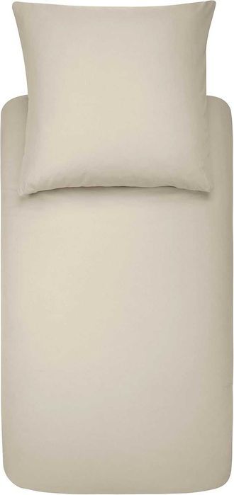 Amazon Basics - Beżowy komplet pościeli z mikrofibry 135x200cm+80x80cm