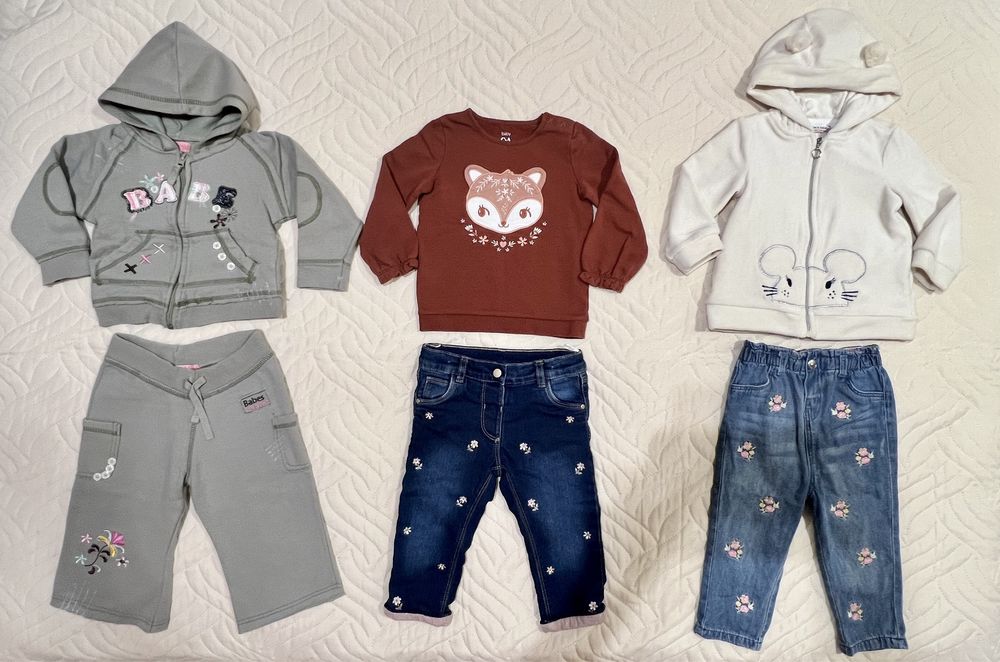 Paka ubrań dla dziewczynki rozm. 86