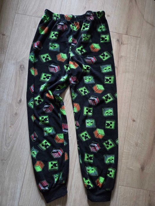 Szlafrok podomka Minecraft + spodnie piżamowe Minecraft 9-10 lat