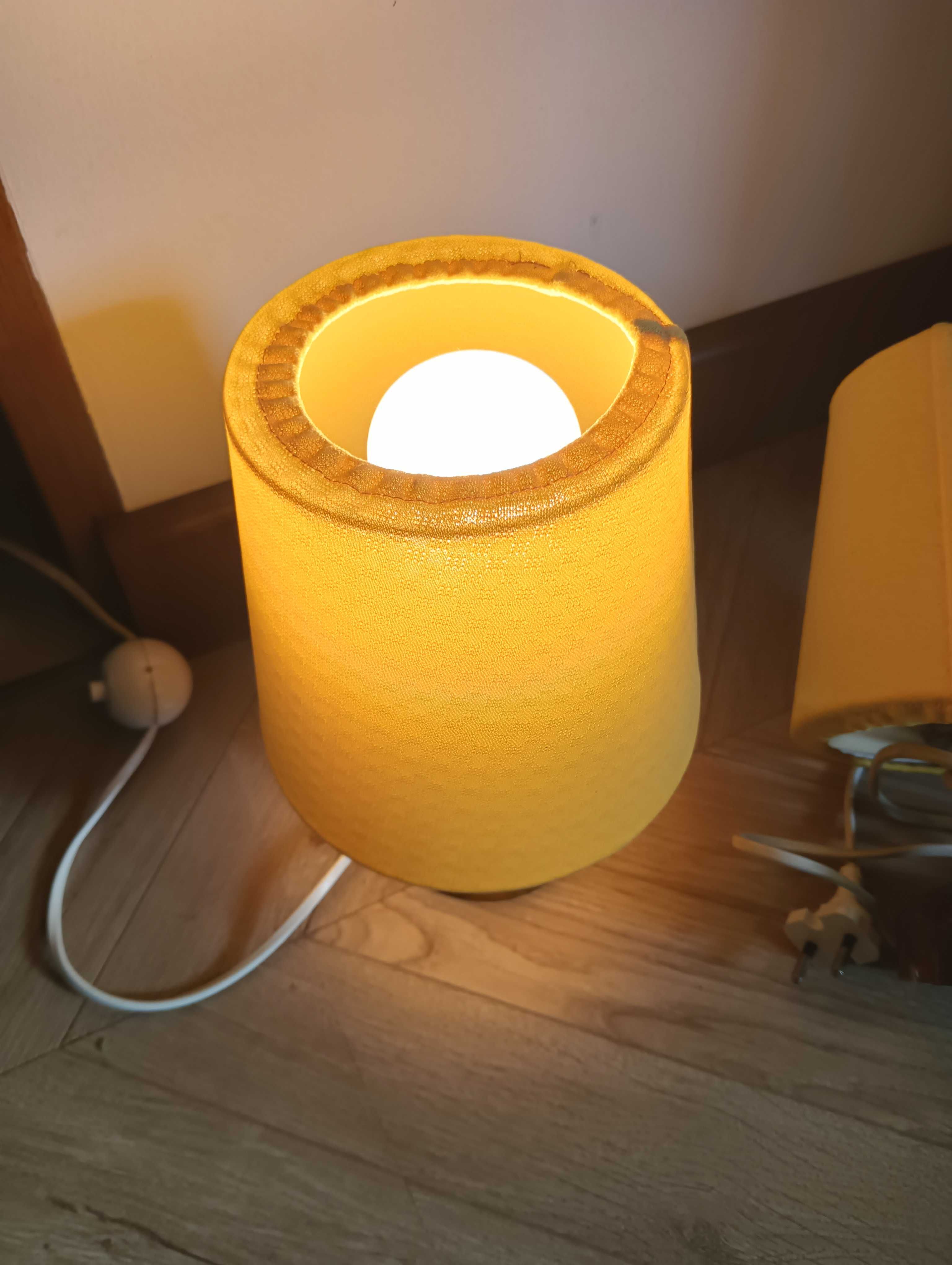 Lampka z abażurem nocna zestaw 2szt