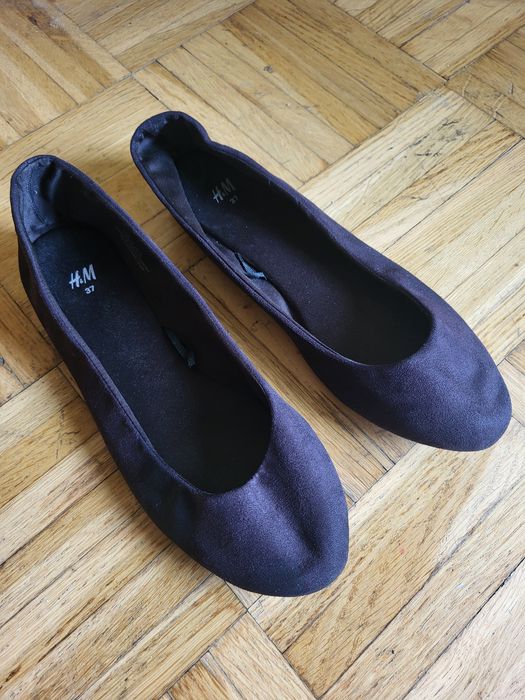 Czarne klasyczne baleriny H&M