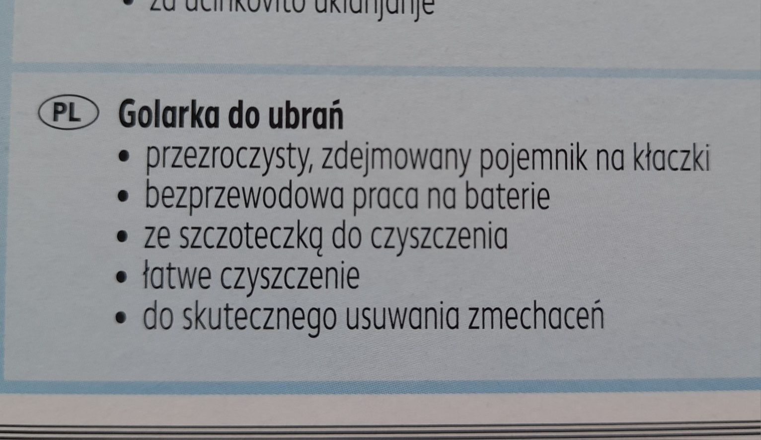 Nowa golarka do ubrań