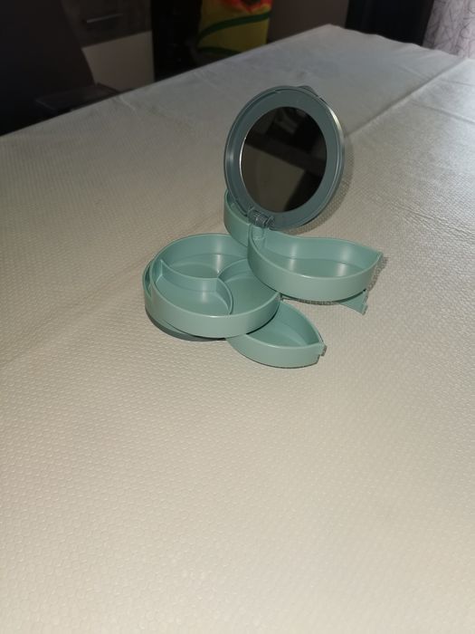 Caixa de joias rotativa multi camadas