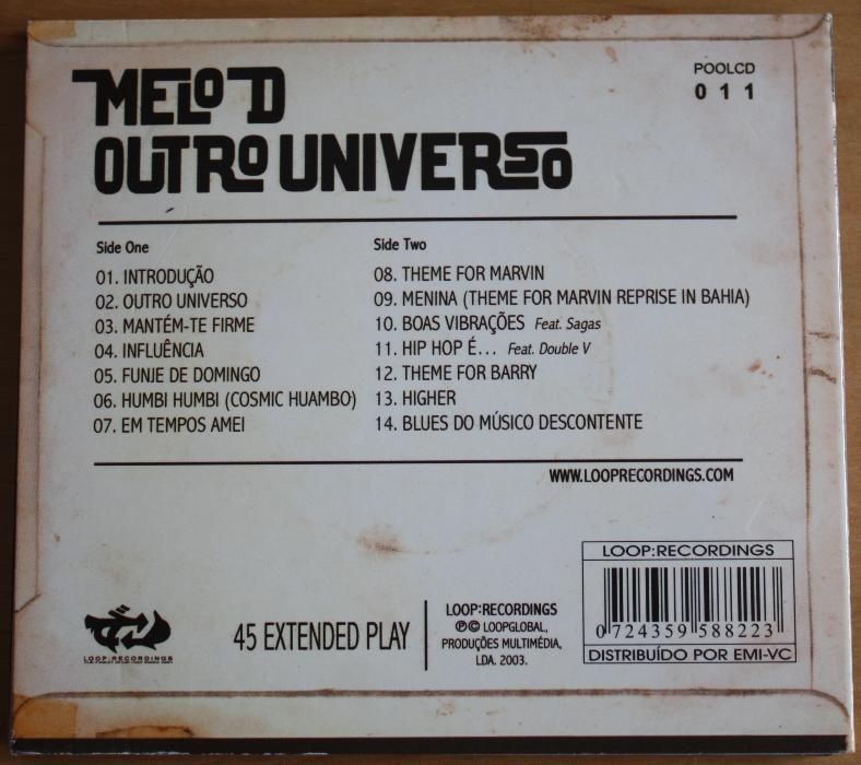 MELO D - Outro Universo, CD raro, de colecionador, novo