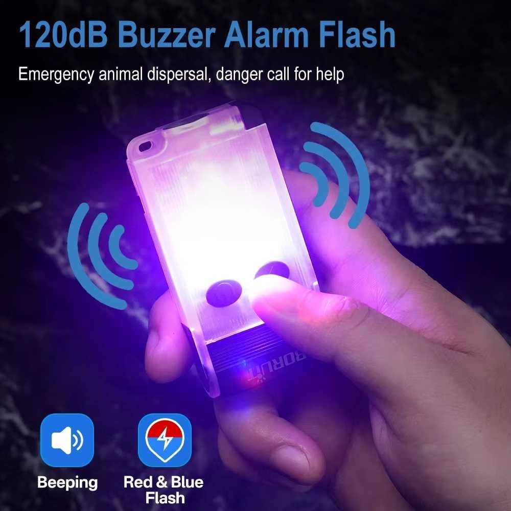 Latarka BORUiT V30 Powerbank LED UV akumulator NOWA magnes USB-C IP65