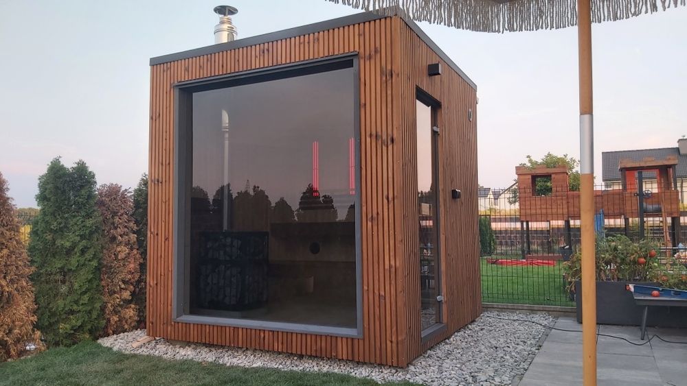 Sauna ogrodowa zewnętrzna
