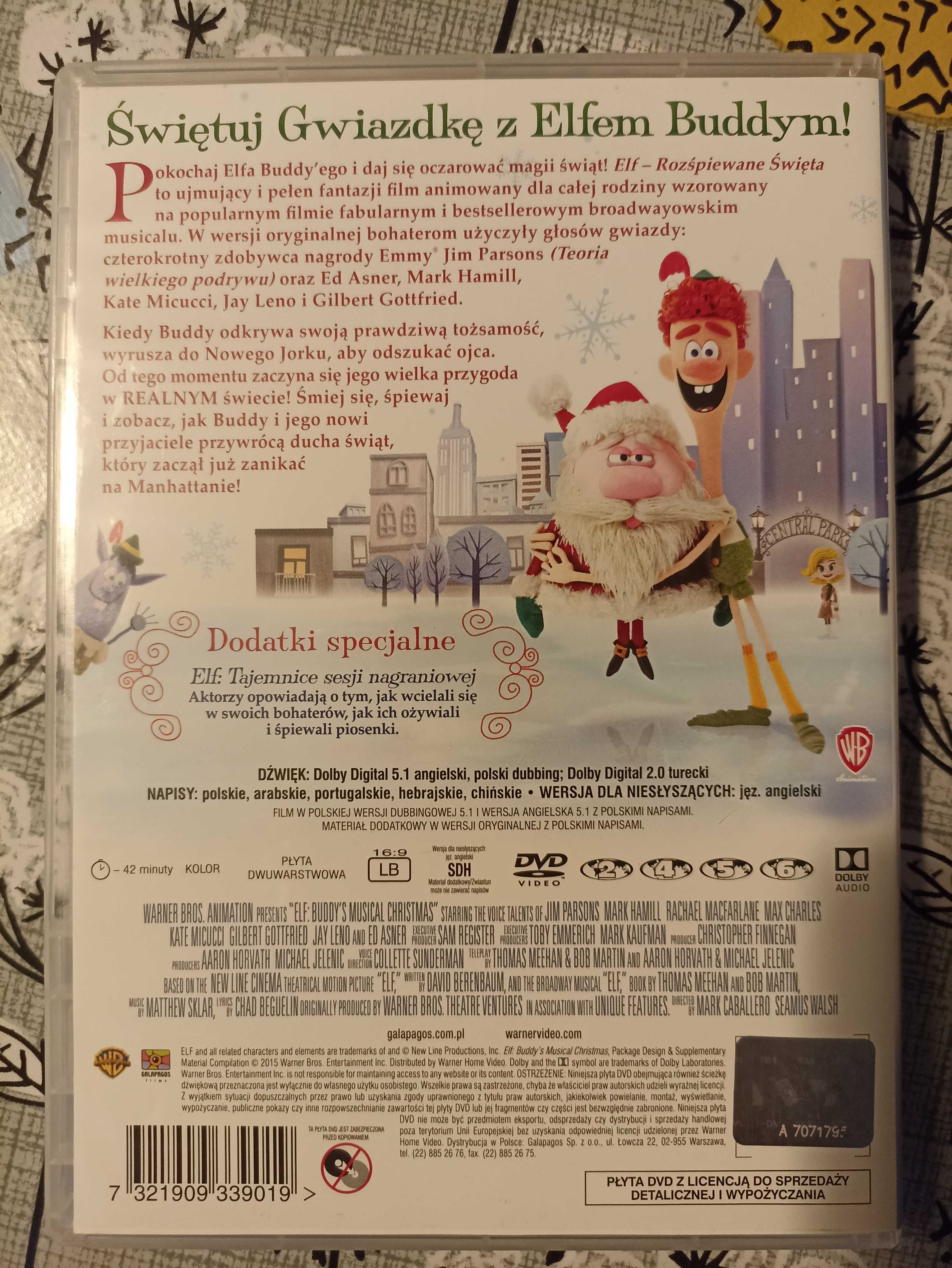 Elf Rozśpiewane Święta - film DVD