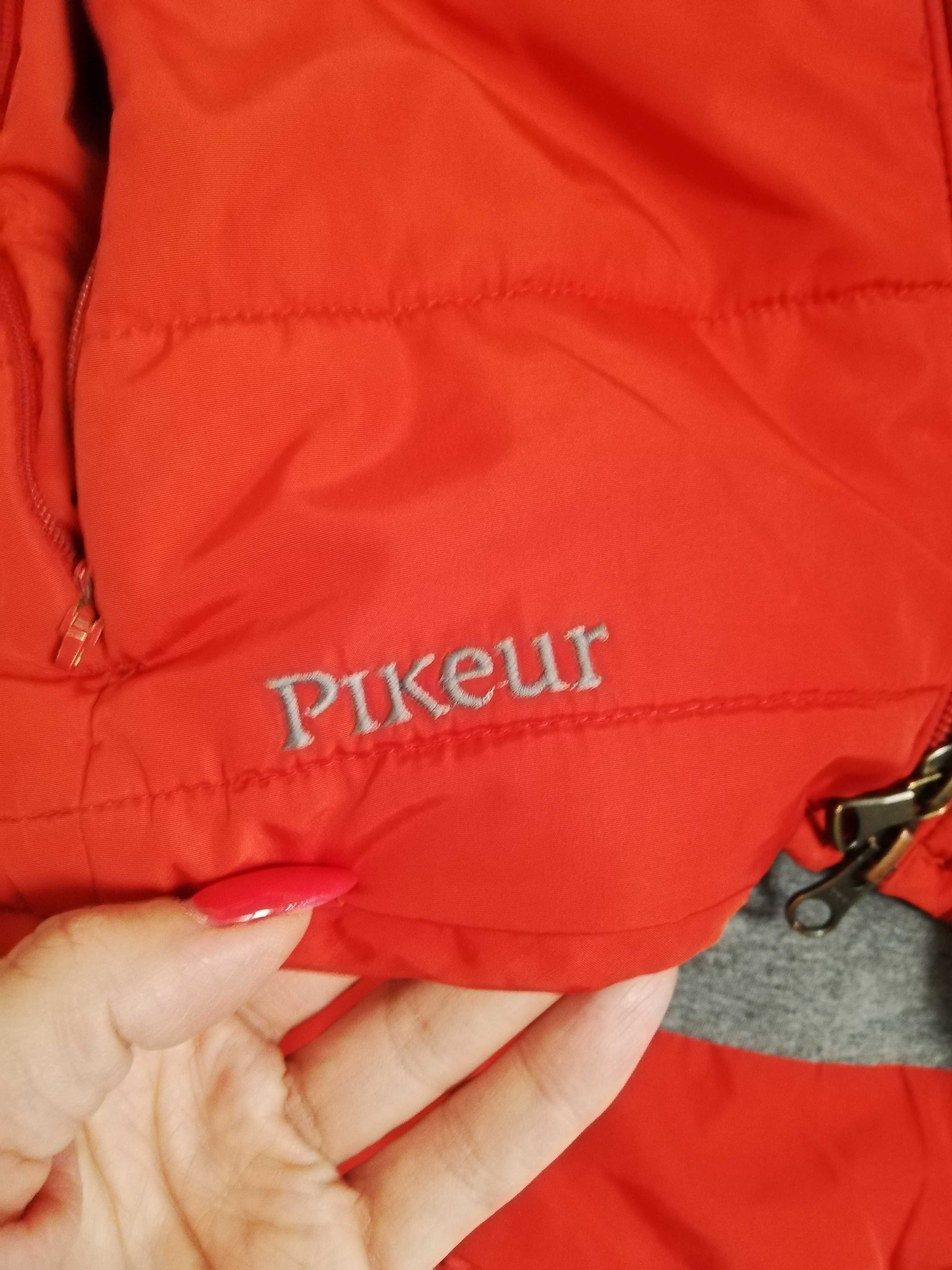 kurtka jeździecka PIKEUR S 36 model SELMA pikowana czerwona