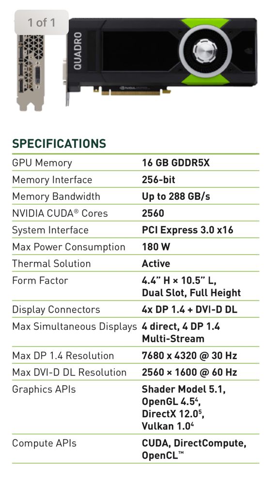 NVIDIA Quadro P5000