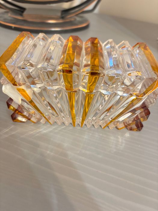 Szkatułka PRL szklana