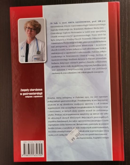 Książka "Zespoły chorobowe w gastroenterologii związane z eponimami"