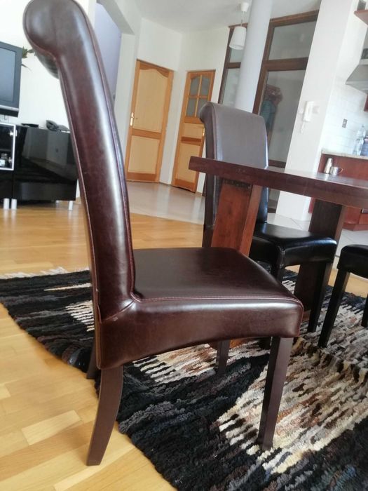 6 krzeseł skórzanych AlmiDecor stan idealny/nowe