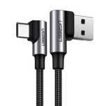 Kabel Ugreen Usb-C 90° Qc 3.0 0,5M Szybkie Ładowanie Do Gier