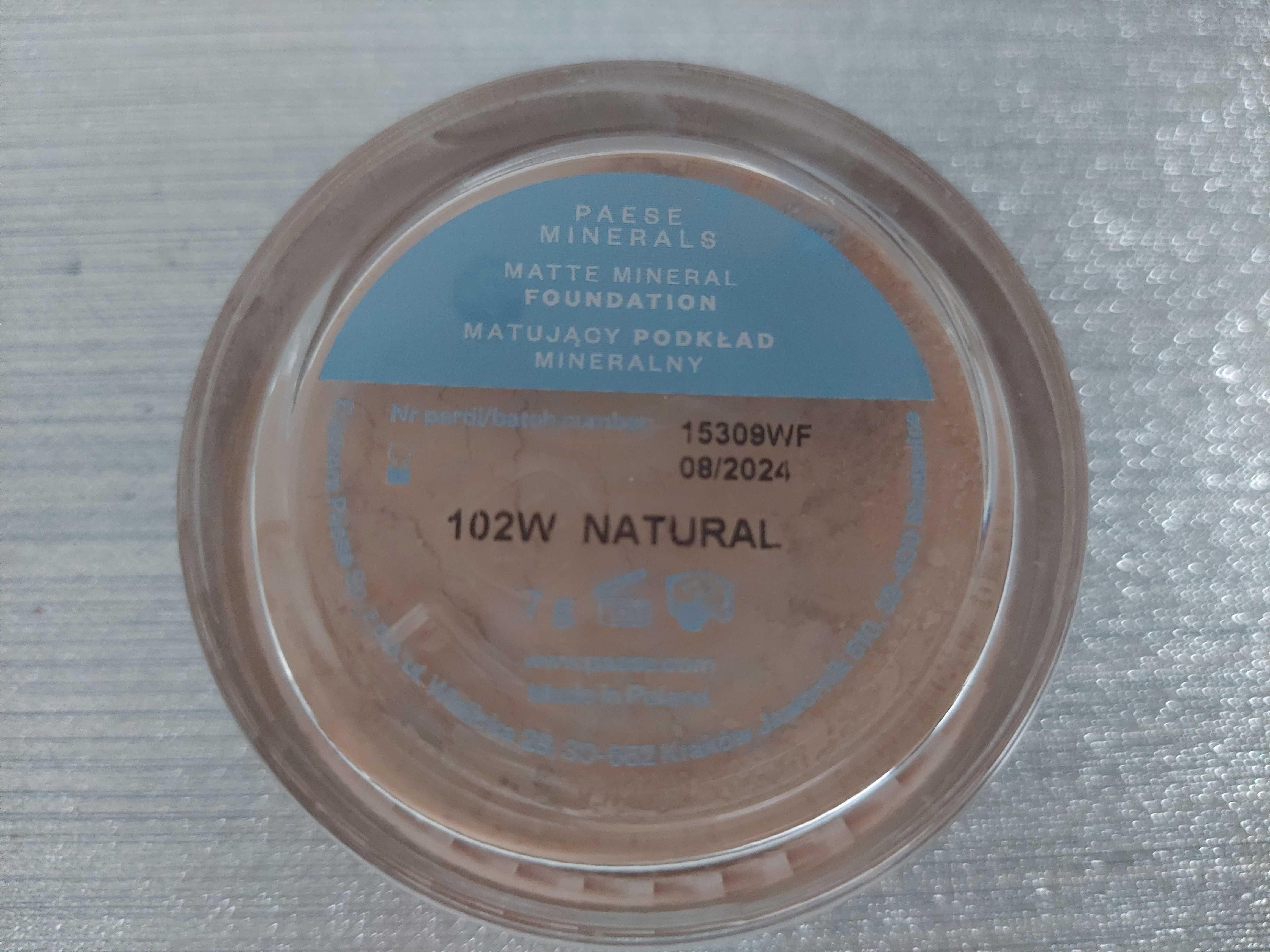 Paese podkład mineralny matujący 102W natural nowy