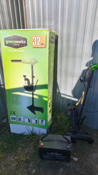 Silnik elektryczny do łódki do pontonu akumulator 100ah