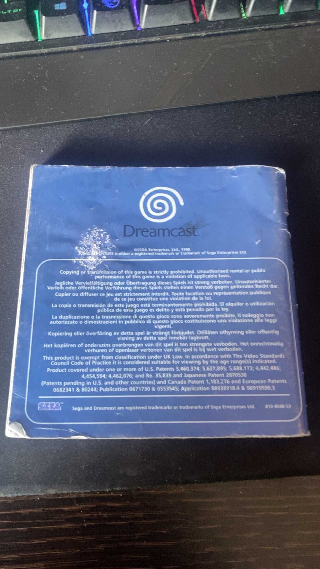 manual Sonic Adventure Dreamcast