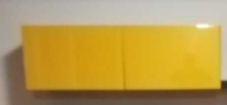 Combinação"BESTÃ"Armário parede preto/amarelo  120x42x38cm