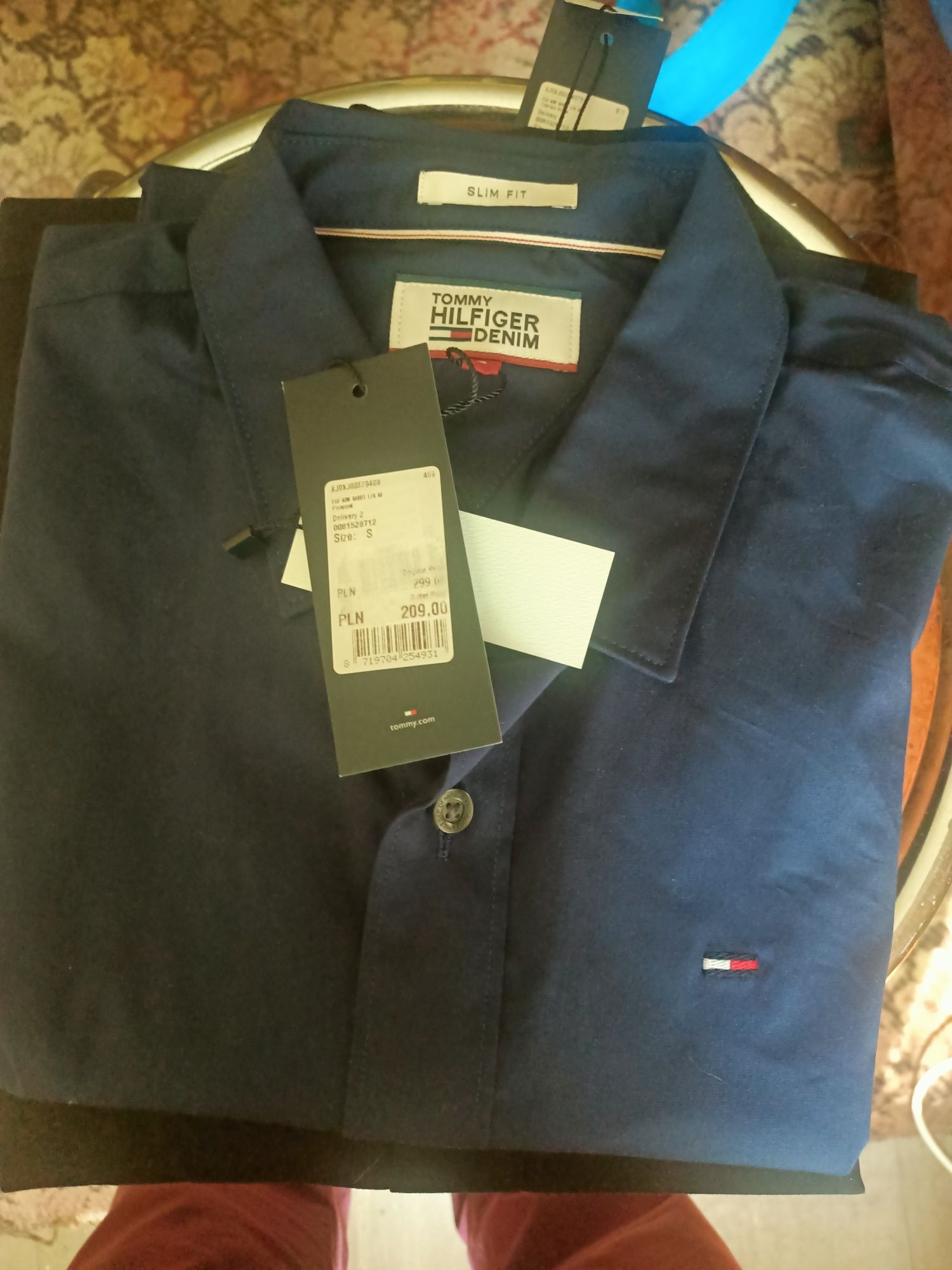 Granatowa koszula Tommy Hilfiger rozmiar S