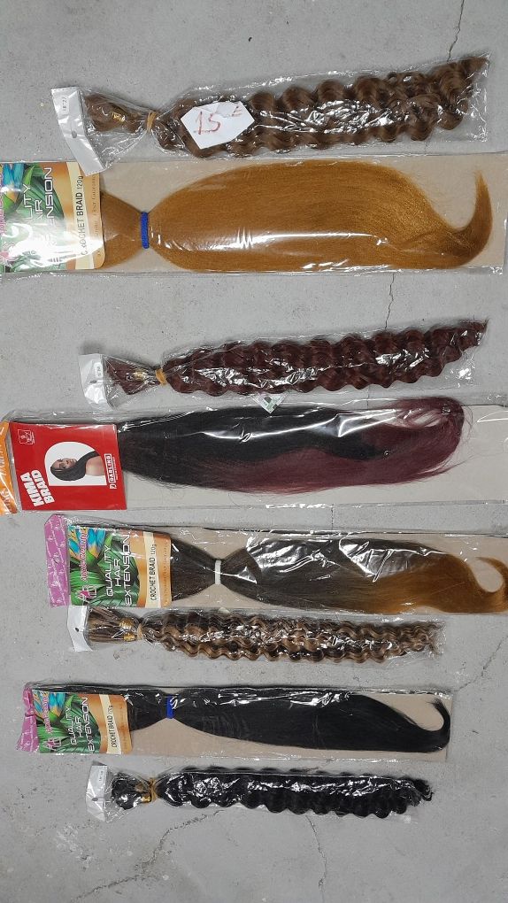 2 montes Aplique de cabelo de teias para gipsy braids