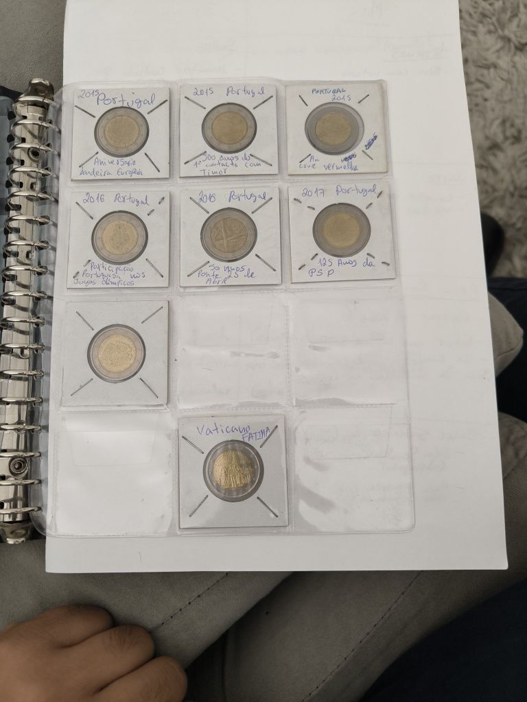 Coleção moedas de 2 Euros