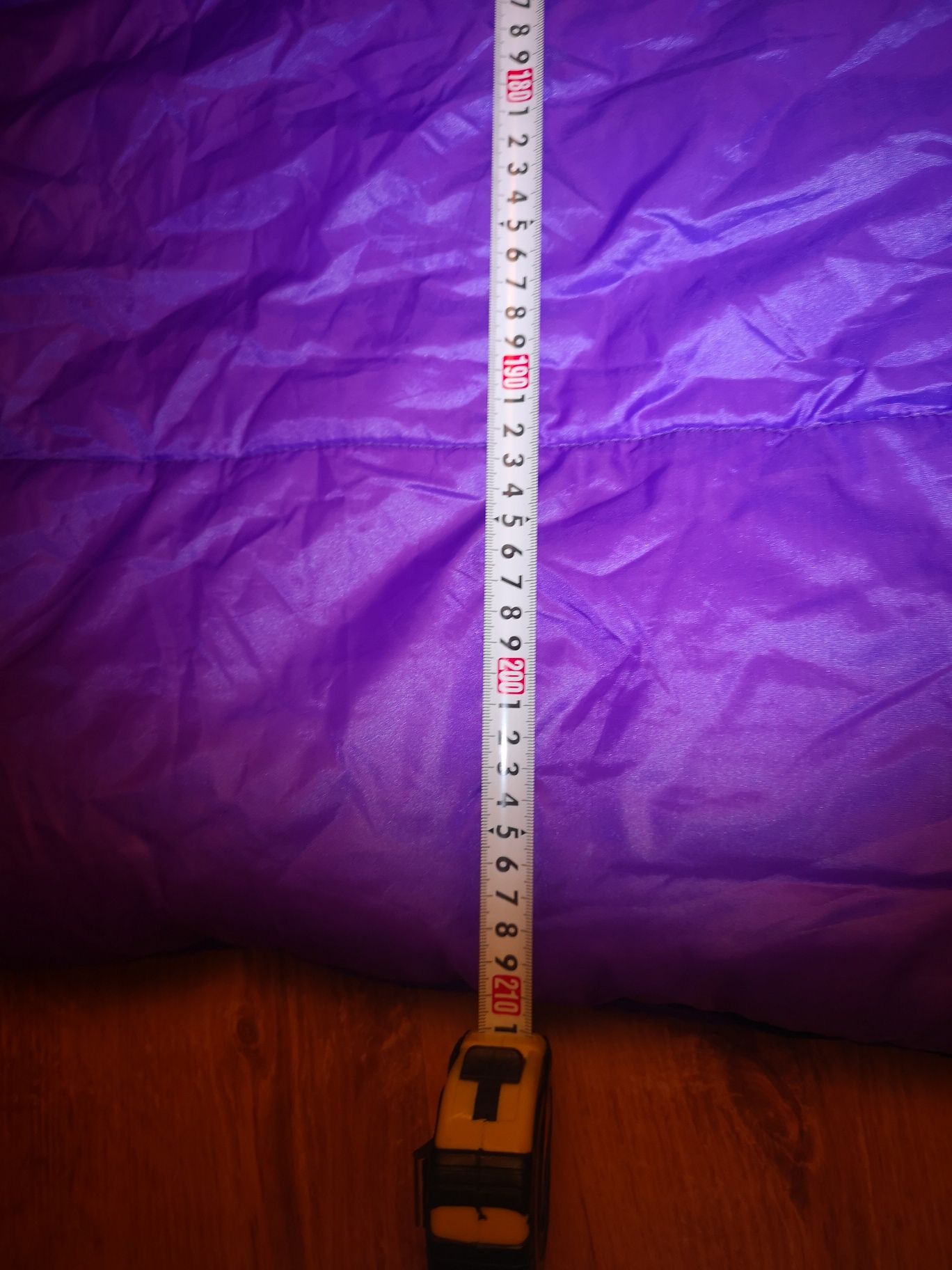 Śpiwór fiolet 210x72  ciepły 1720 gram