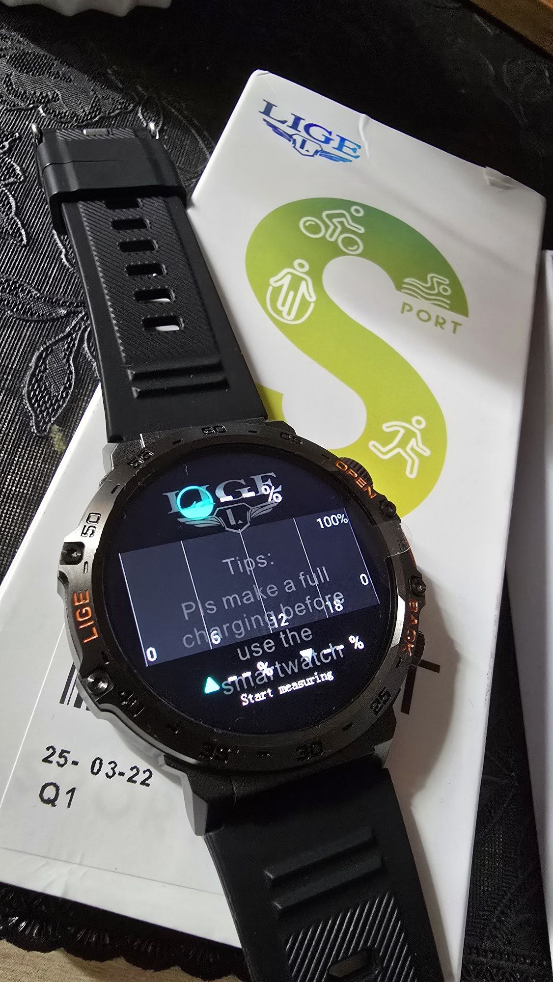 Zegarek Męski Smartwatch Explo Amoled  + Led Latarka