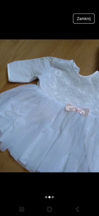 Komplecik na chrzest jesienno zimowy 62-68