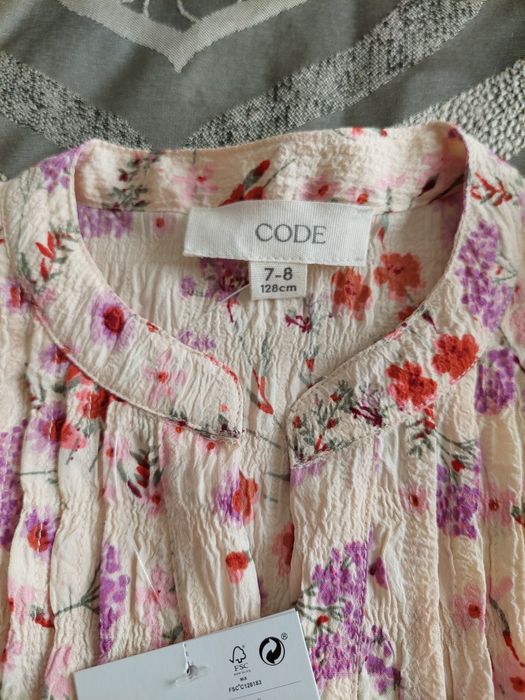 Top florido 7/8 anos novo