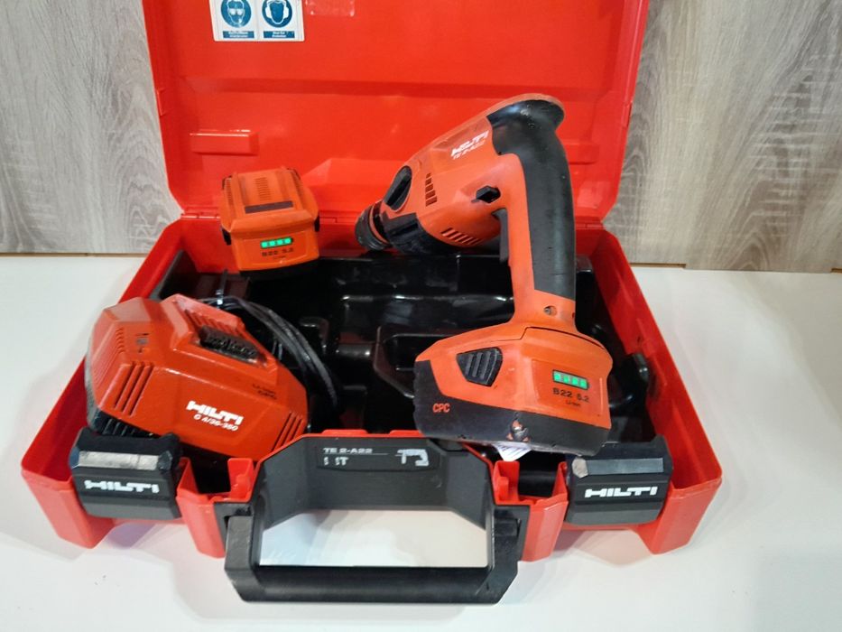 HILTI TE 2-A22 akumulatorowa młotowiertarka udar SDS plus 2x5.2ah